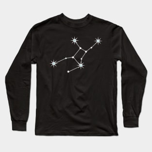 Virgo on Black Long Sleeve T-Shirt